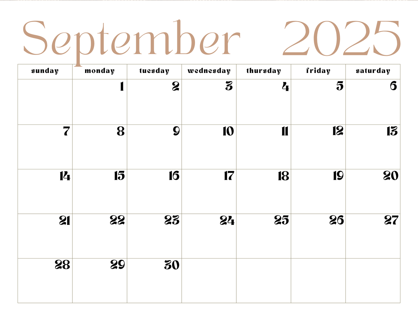 Custom 2025-2026 Calender