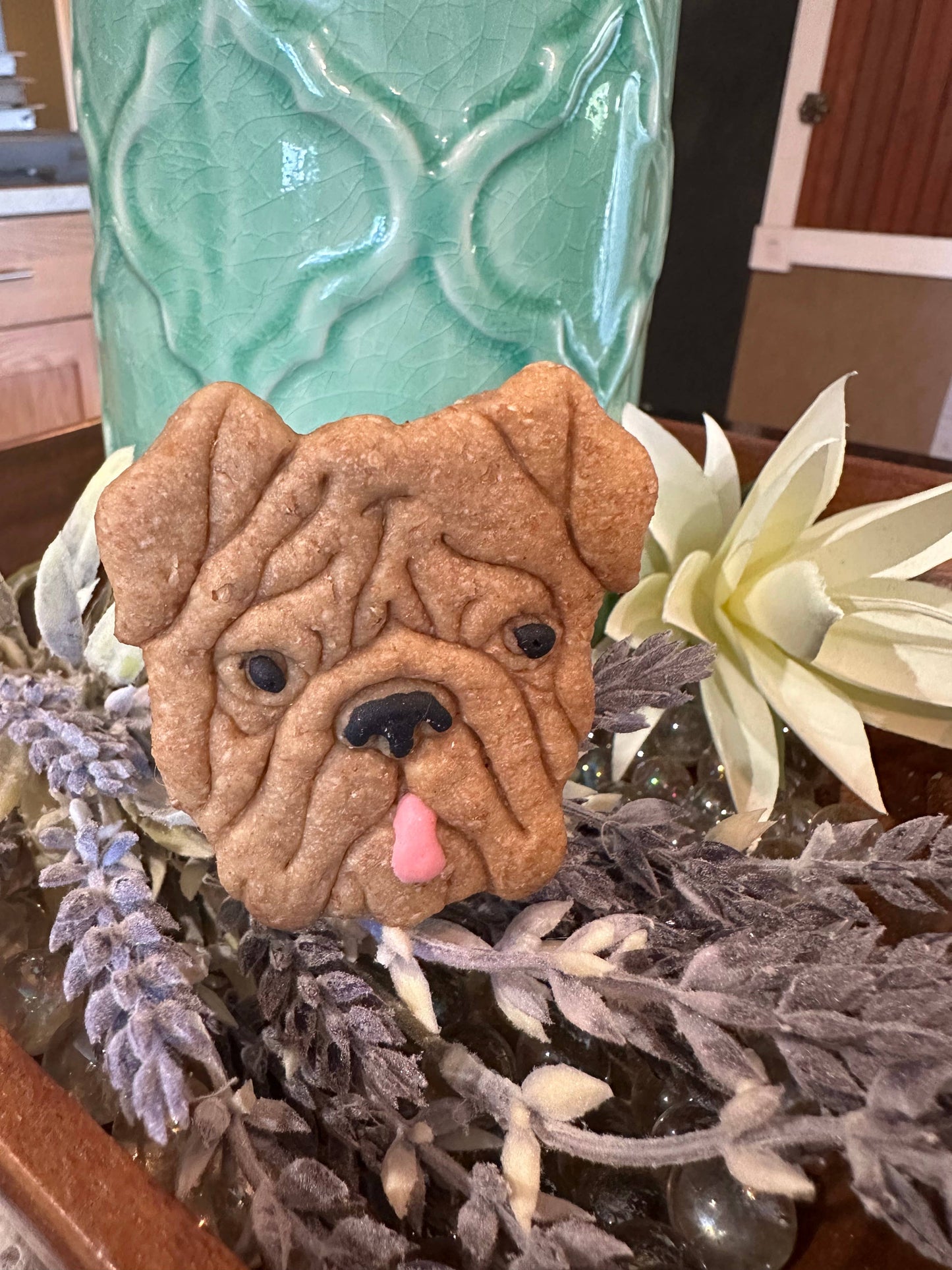 Bulldog Face Dog Treat - 2 Pack