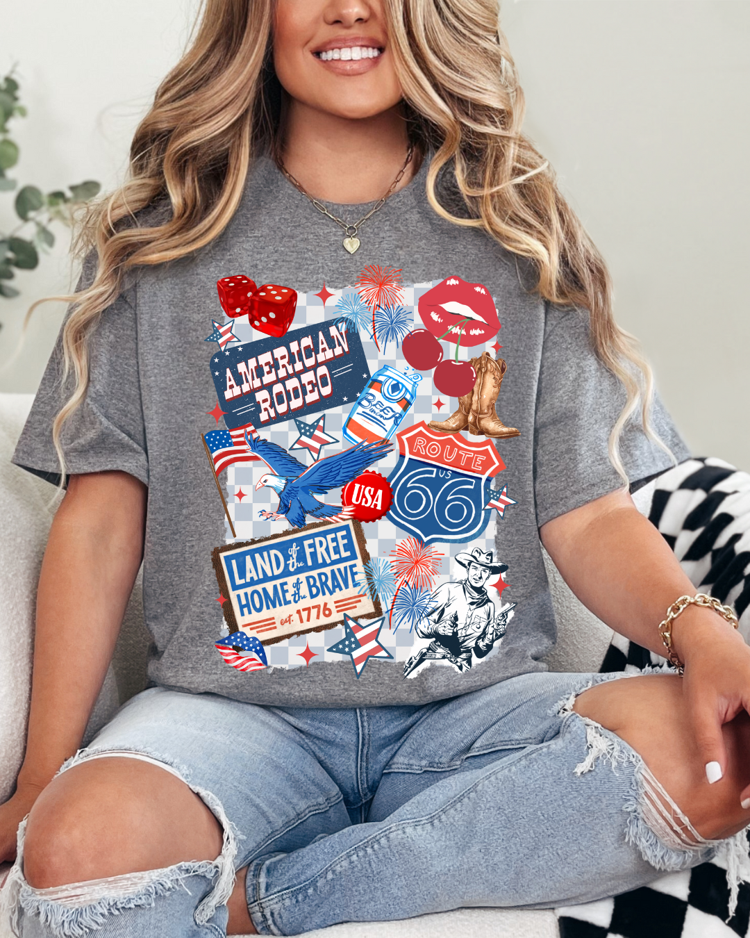 American Rodeo Collage Tee