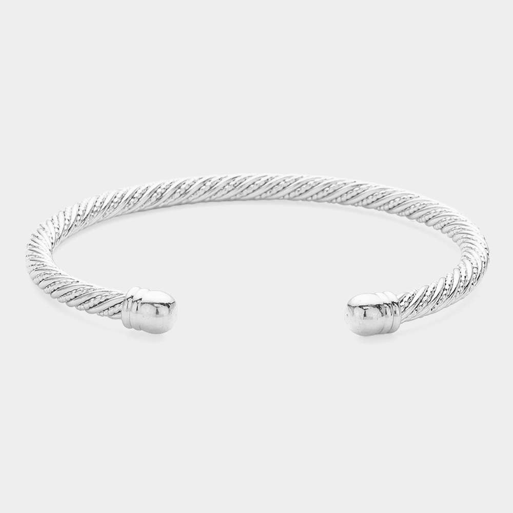 Silver Spiral Cuff