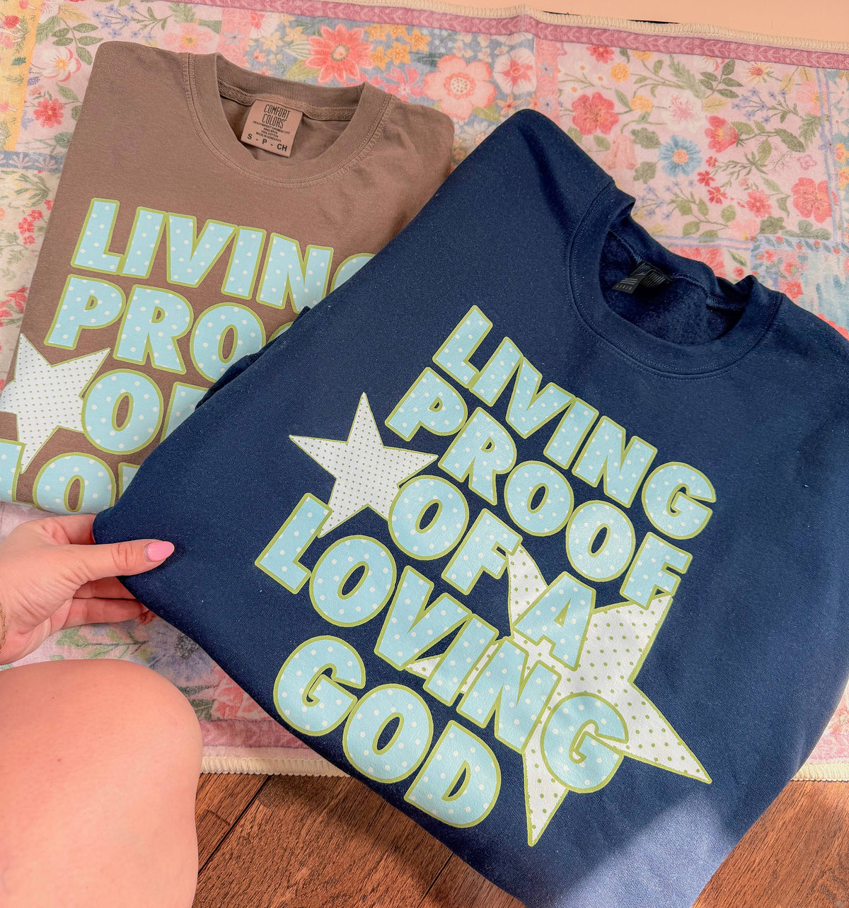 Living Proof of a loving God crewneck