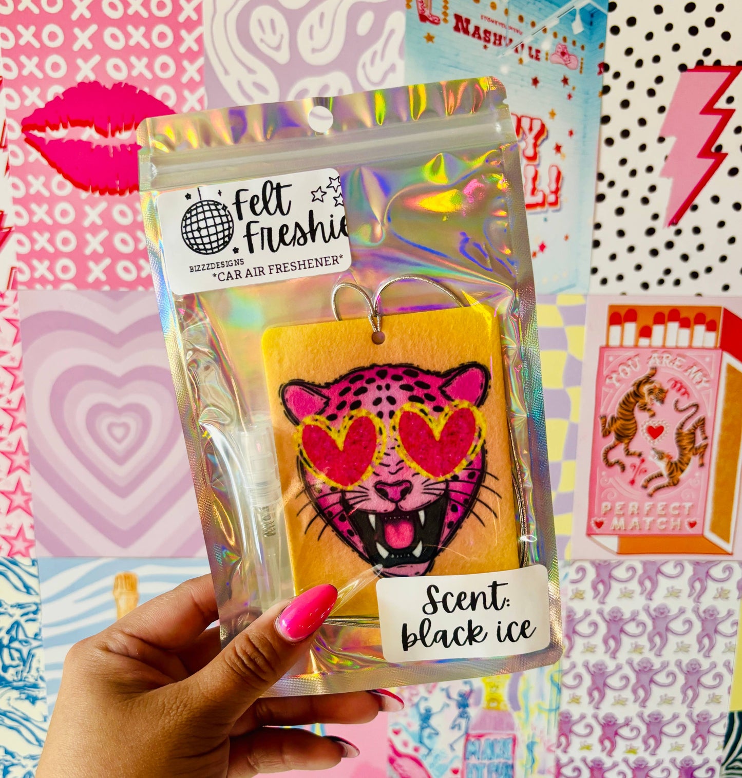 Preppy Tiger Felt Freshie