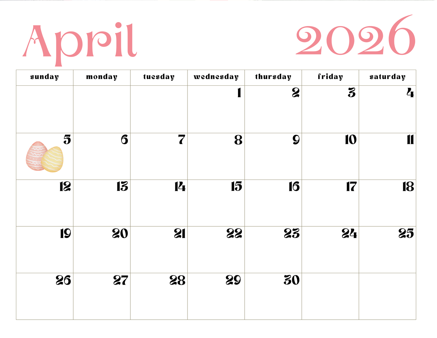 Custom 2025-2026 Calender