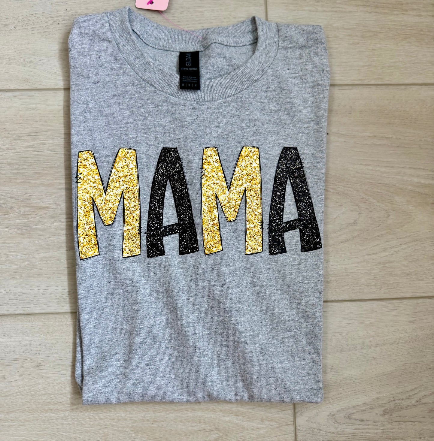 MAMA Glitter Graphic Tshirt
