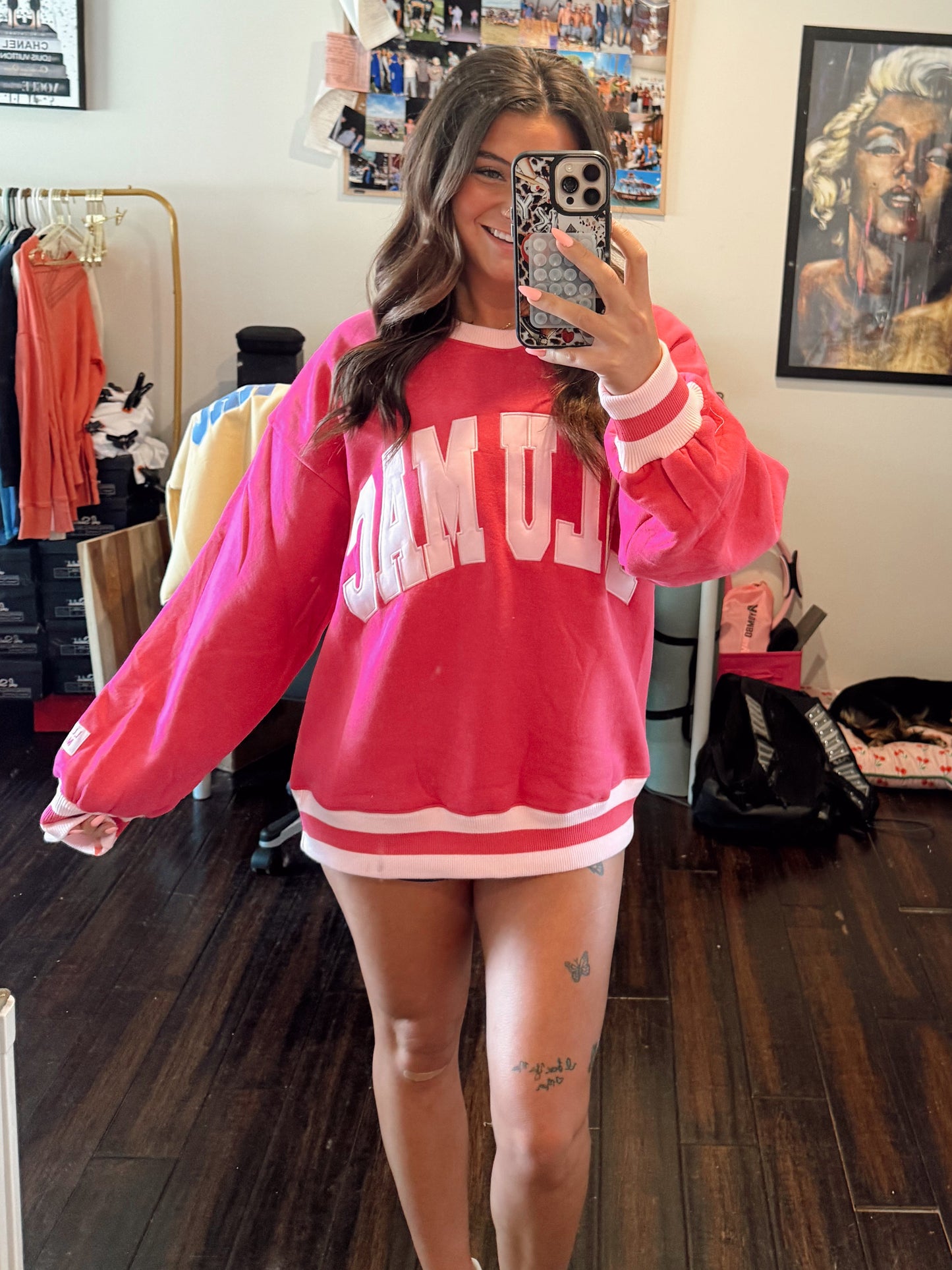 Pink Social Society Lulu Mac Sweatshirt