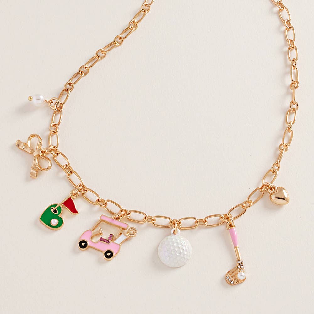 Golf Charm Necklace