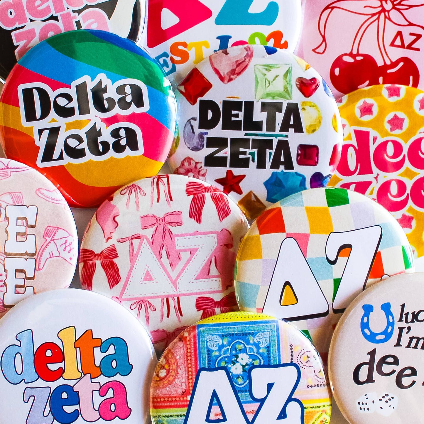 Delta Zeta Assorted Buttons
