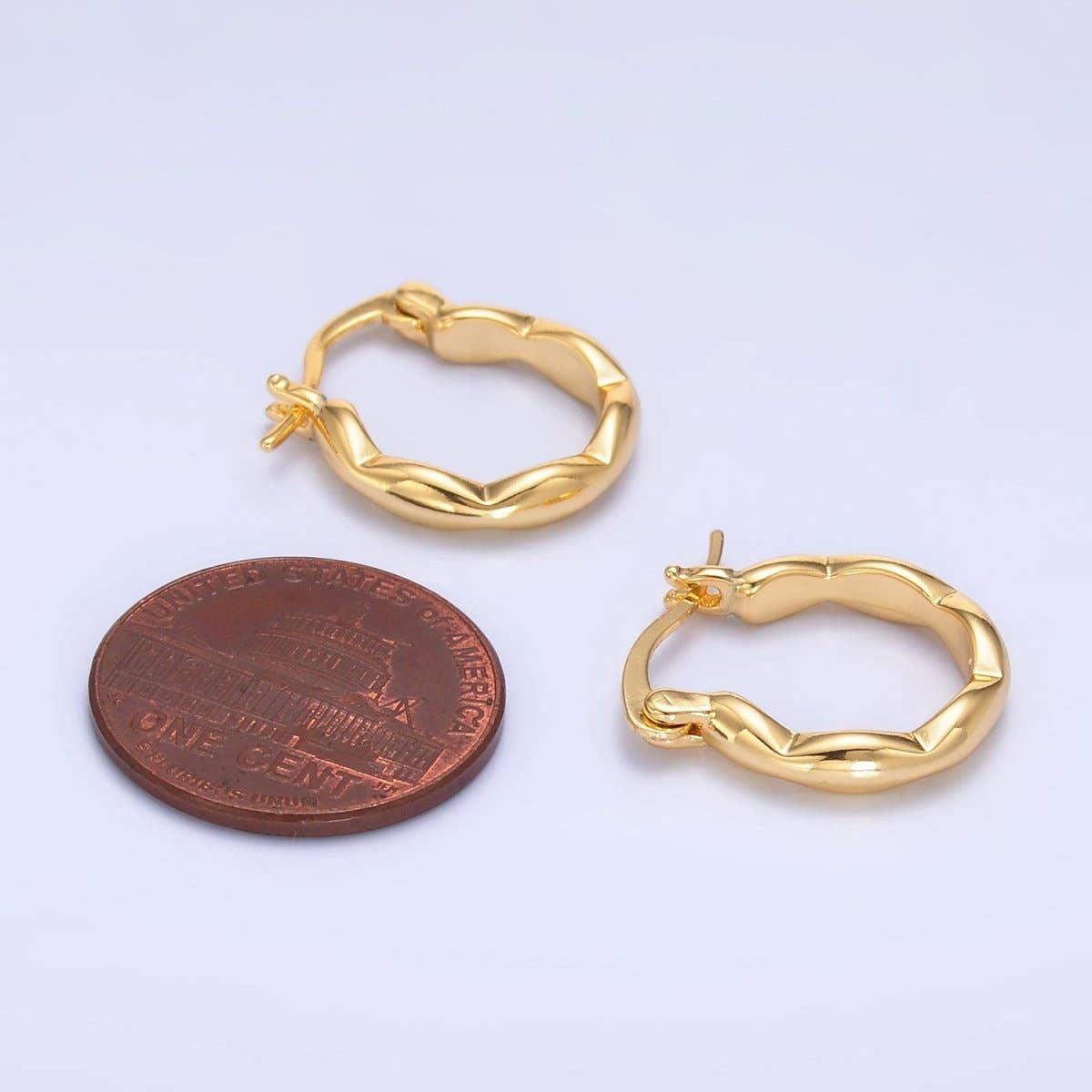 Molten Hoop Earrings