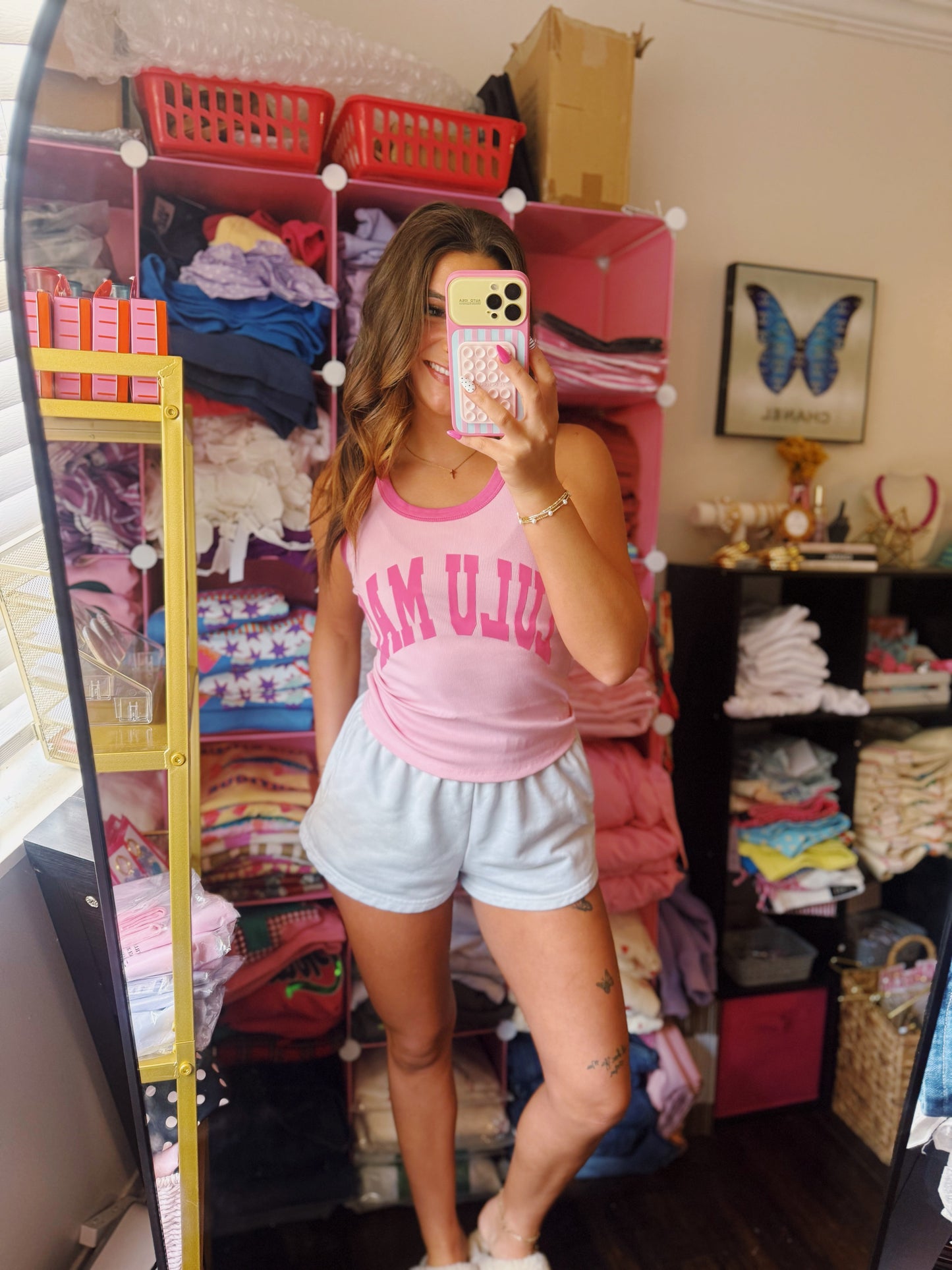 Pink Puff Lulu Mac Tank