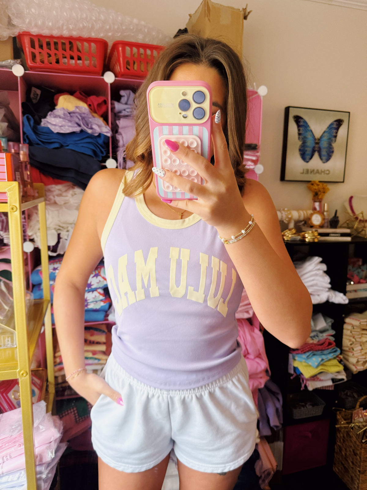 Purple Puff Lulu Mac Tank