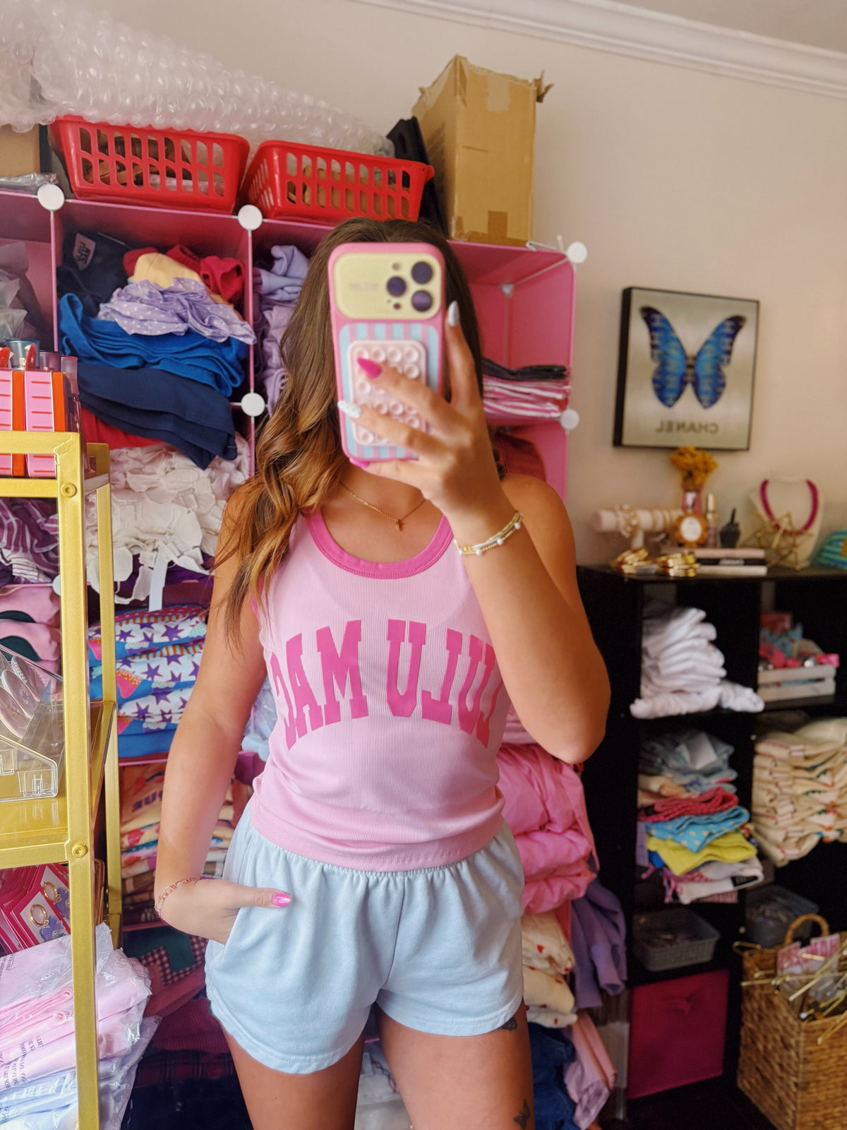 Pink Puff Lulu Mac Tank