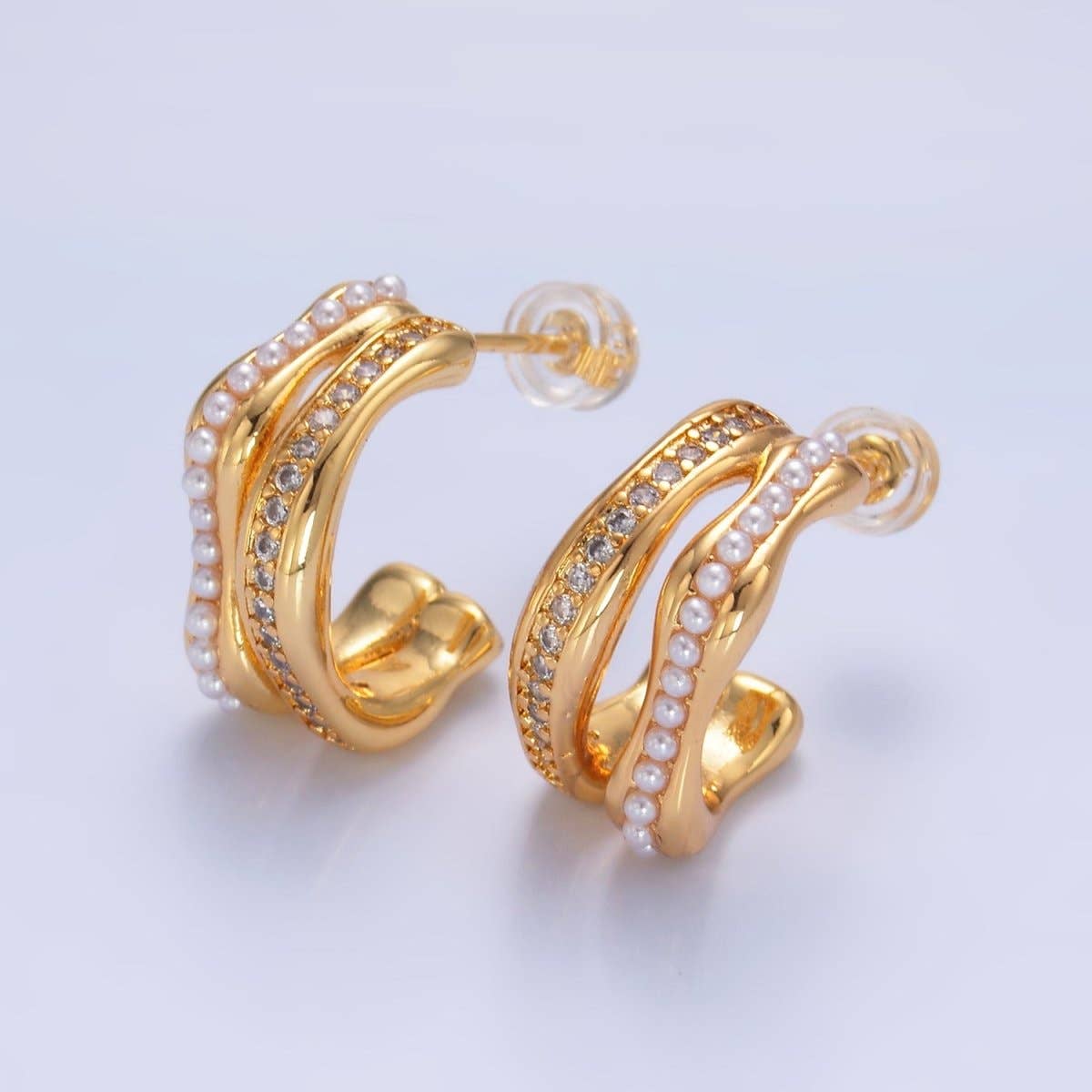 Double Band Hoop Earrings