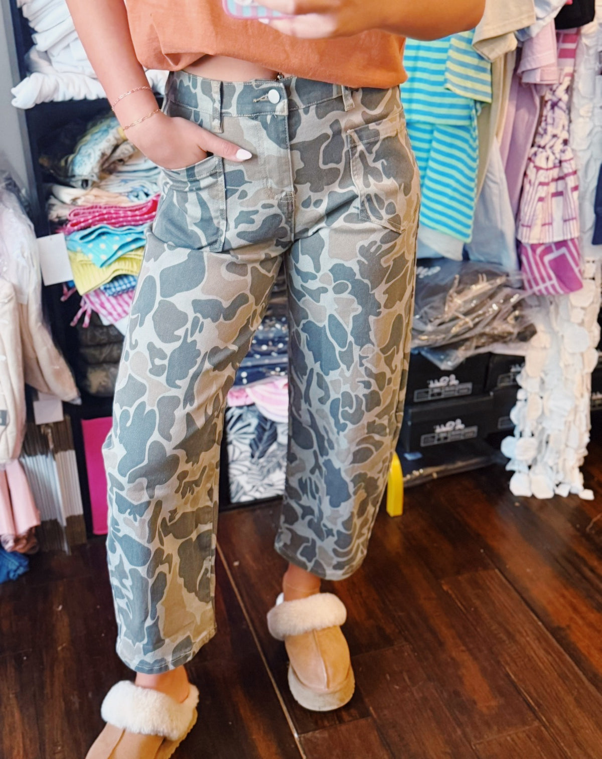 Camo Ankle Jeans