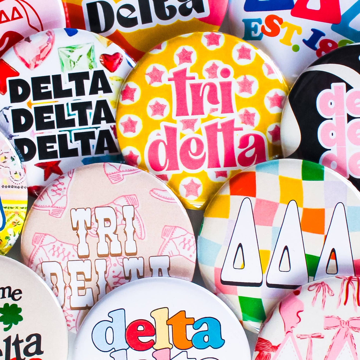 Delta Delta Delta Assorted Buttons