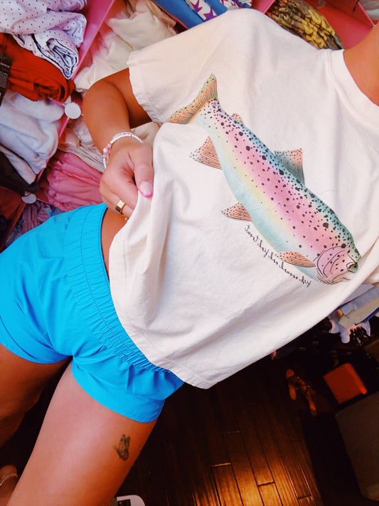 Rainbow Trout Crop Tee