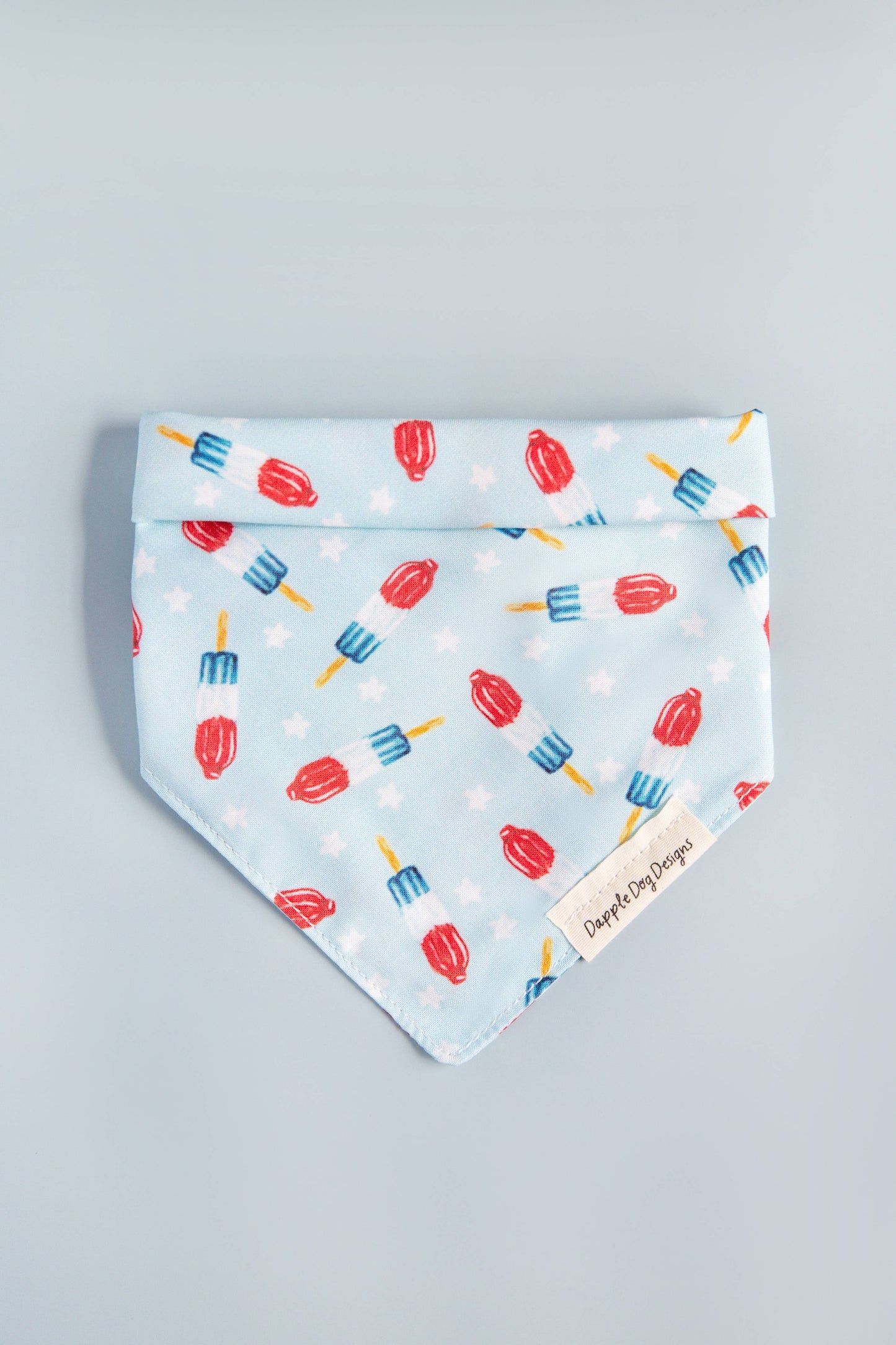 Red, White, & Blue Popsicles Bandana - Summer Dog Bandana