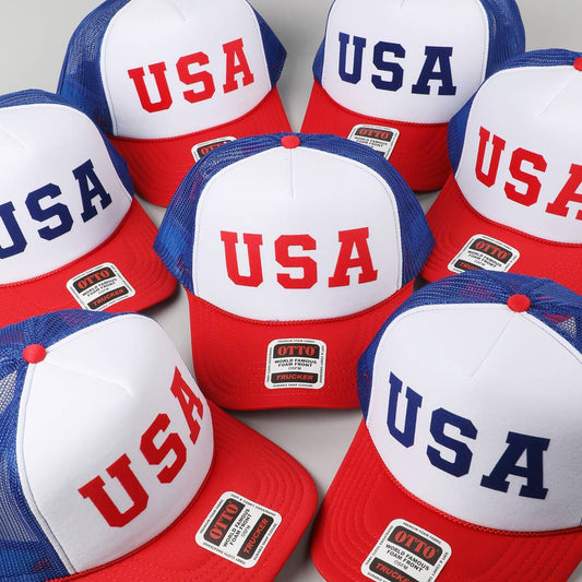 USA Logo Foam Trucker Hat