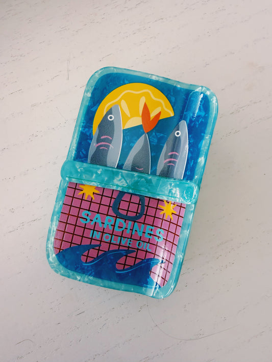 Sunset Sardines Claw Clip