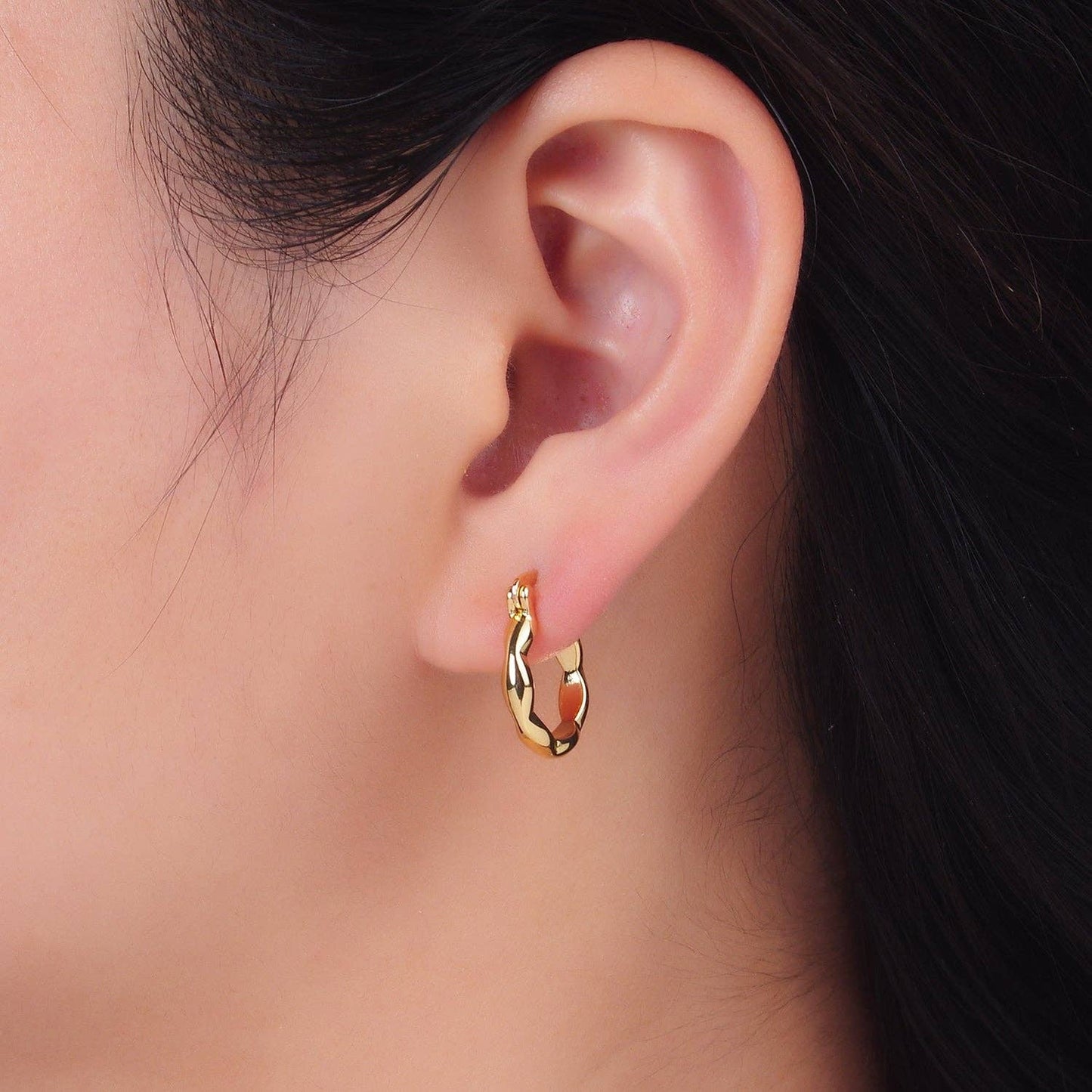 Molten Hoop Earrings