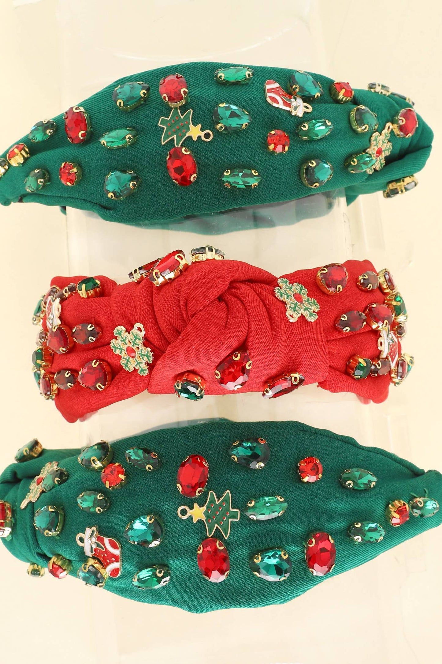 Christmas Themed Jeweled Embellished Headband