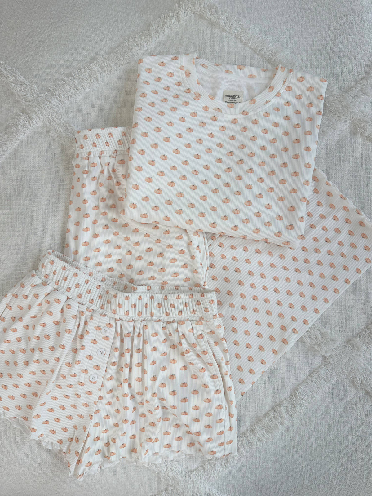 Pumpkin Fall Autumn Long Sleeve Pajama Top