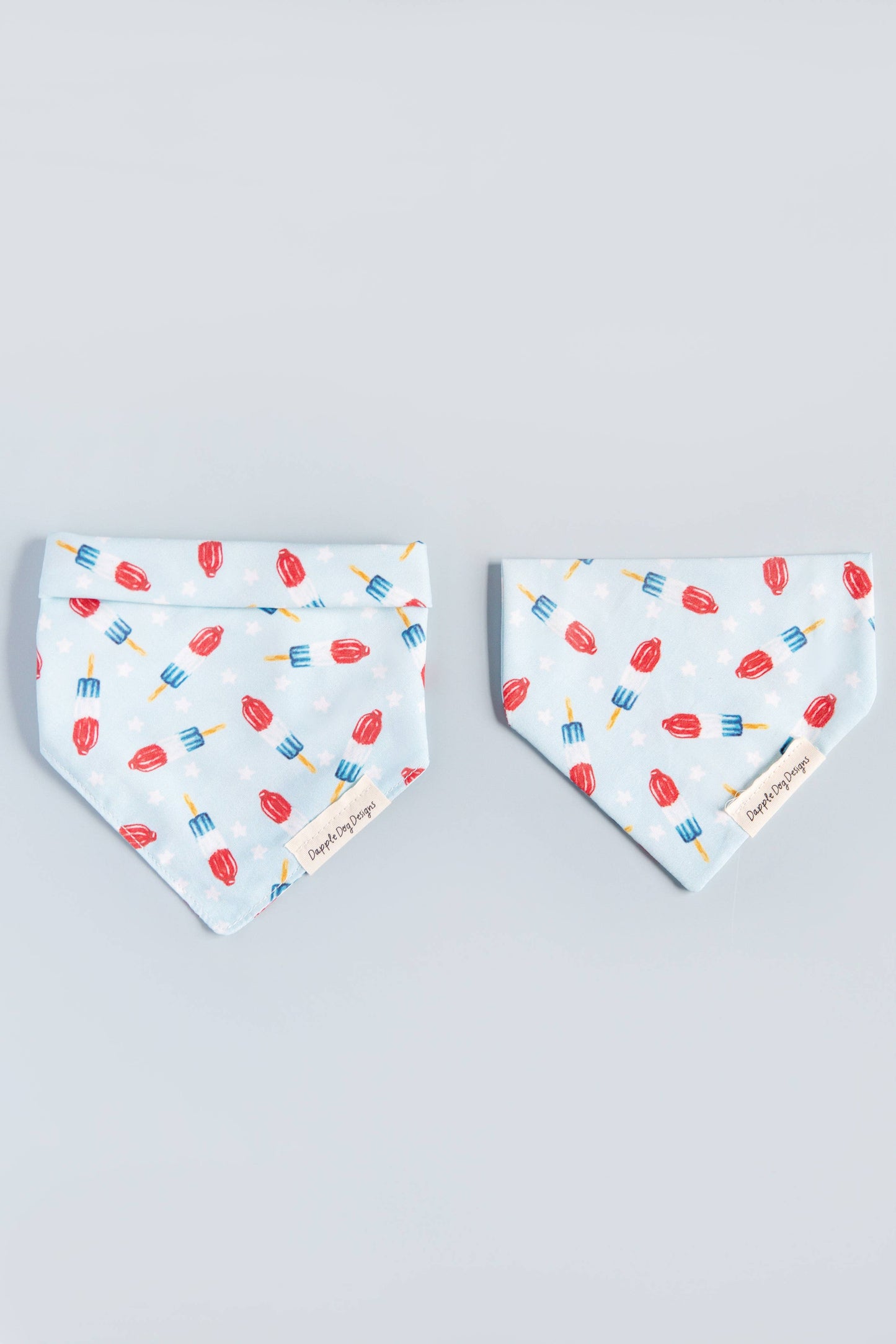 Red, White, & Blue Popsicles Bandana - Summer Dog Bandana