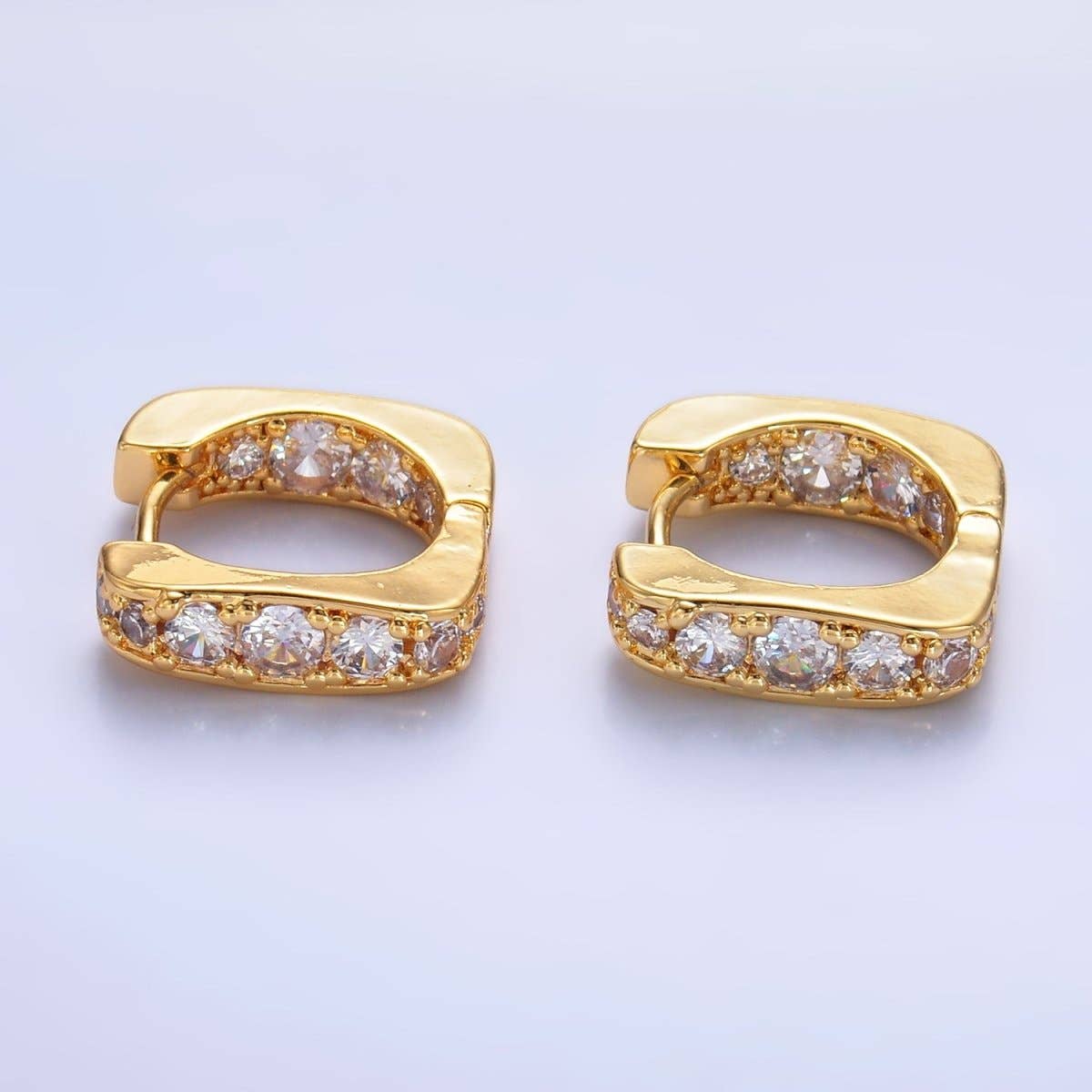 Square Huggie Earrings