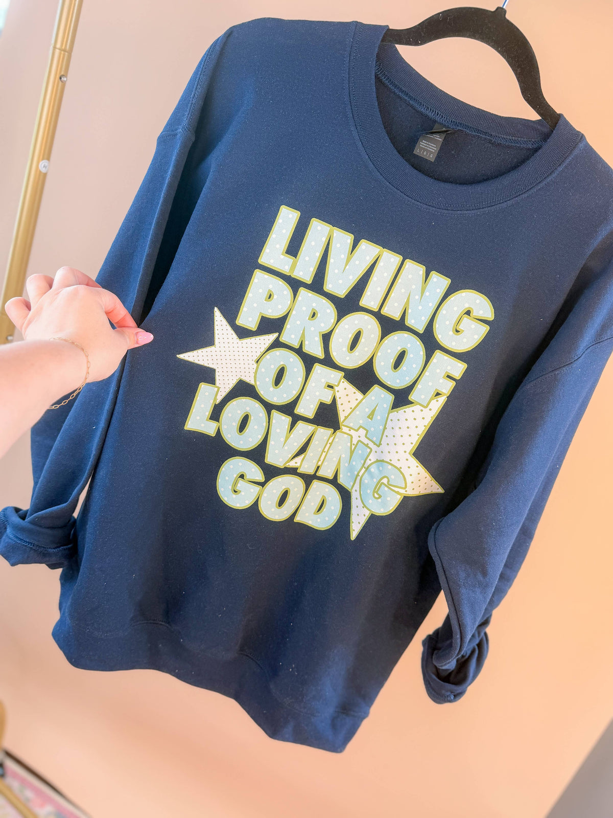 Living Proof of a loving God crewneck