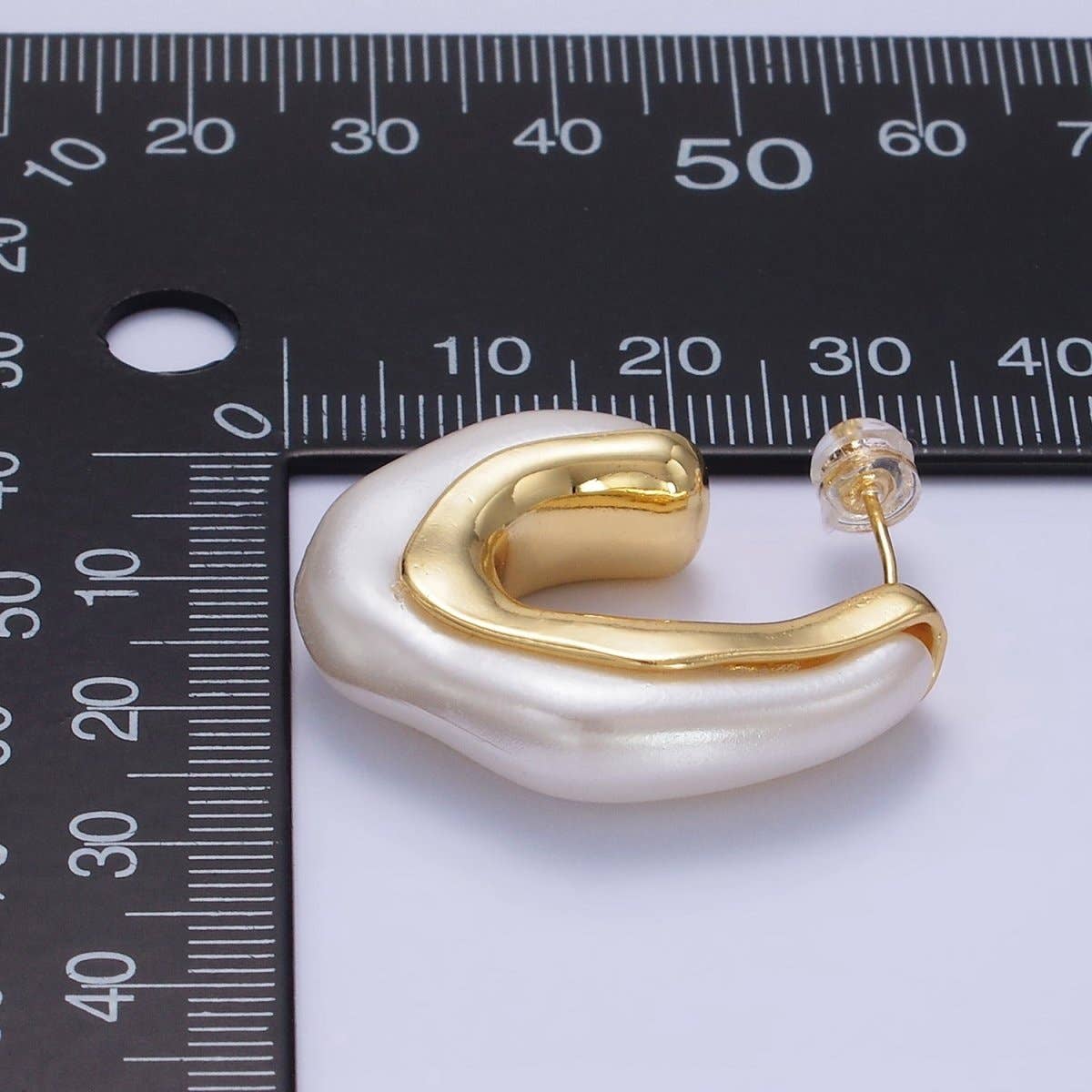 Pearl Hoop Earrings