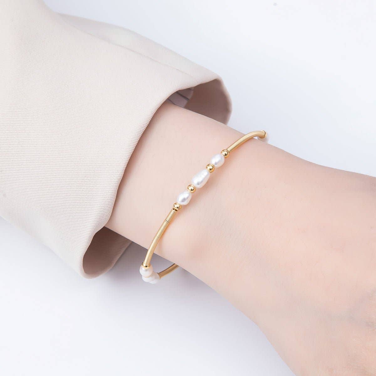 Wire Bangle Bracelet