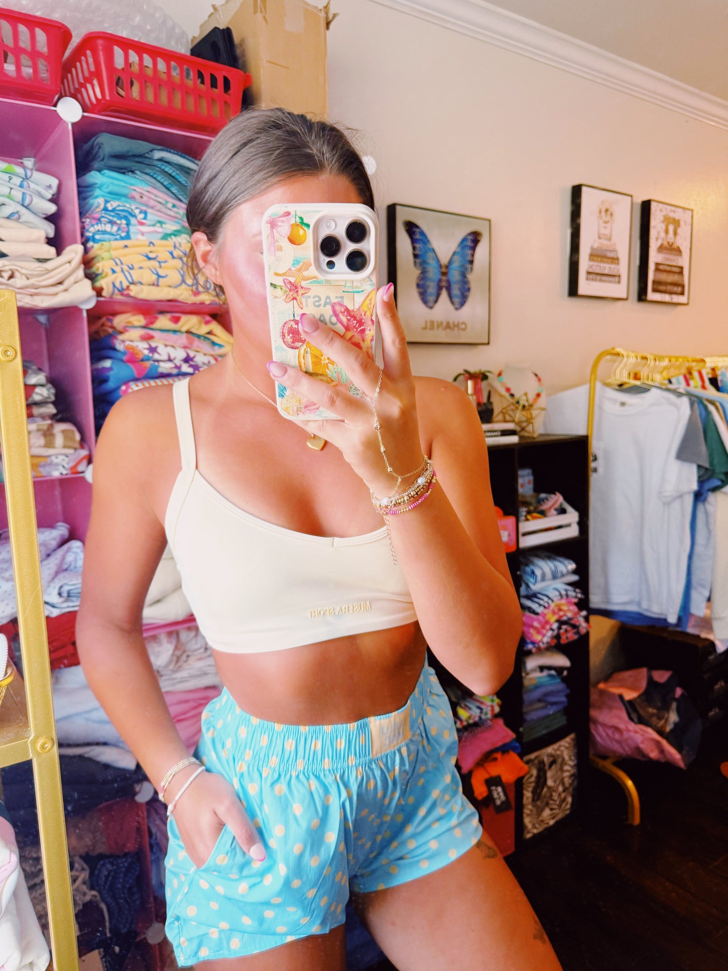 Polka Dot Lulu Mac Shorts
