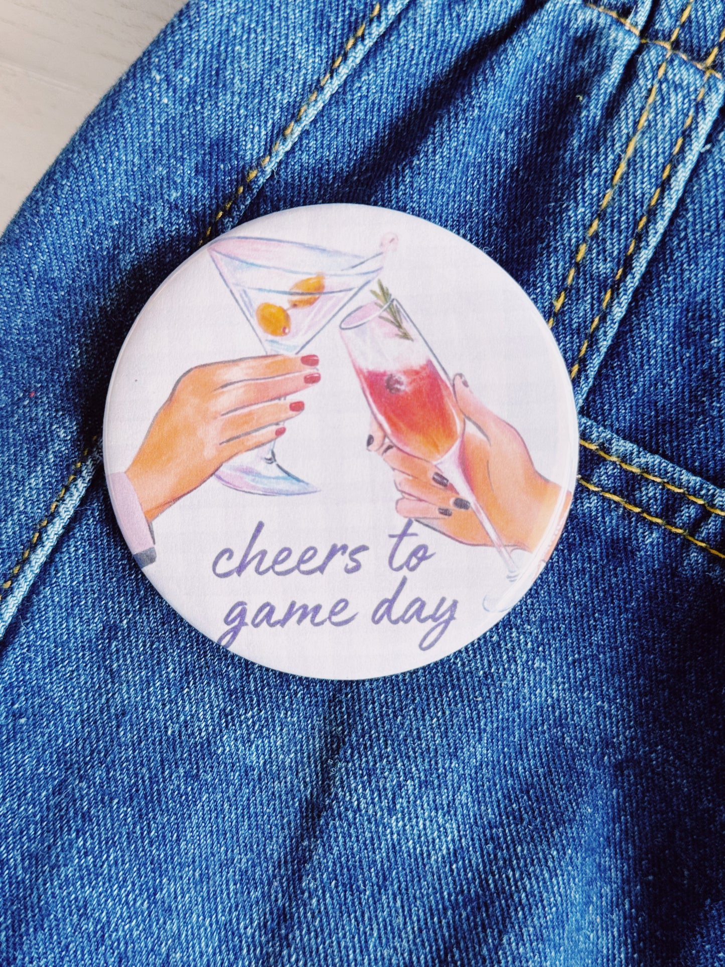Cheers To Gameday Button