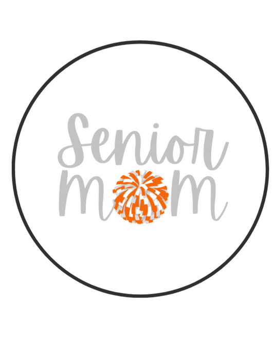 Senior Cheer Mom Button