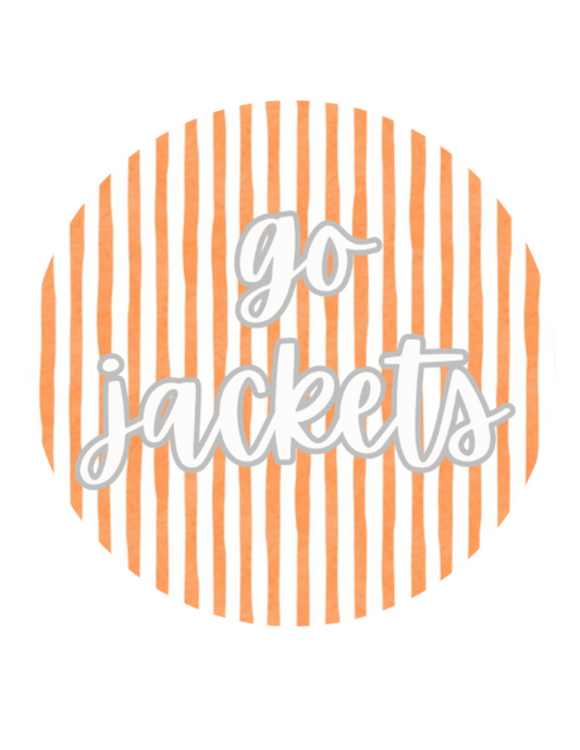 Go Jackets Button