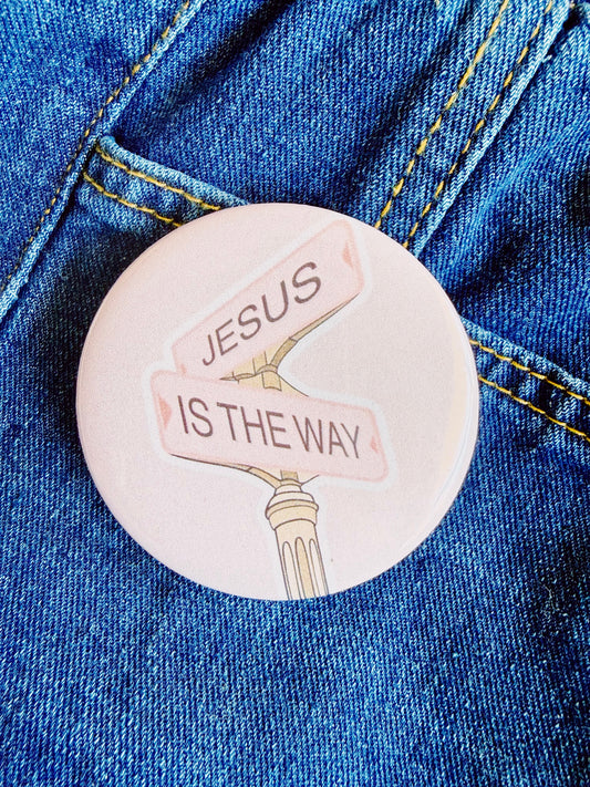 Jesus Is The Way Button
