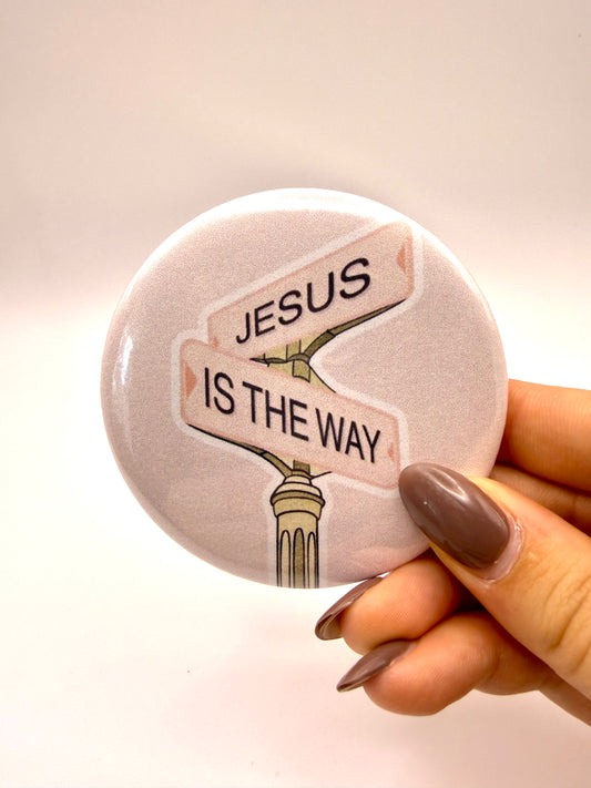 Jesus Is The Way Button