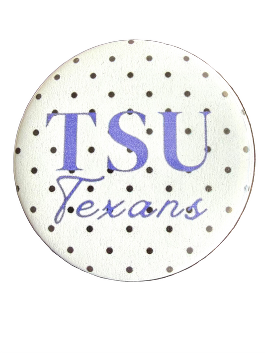 TSU Polka Dot Button