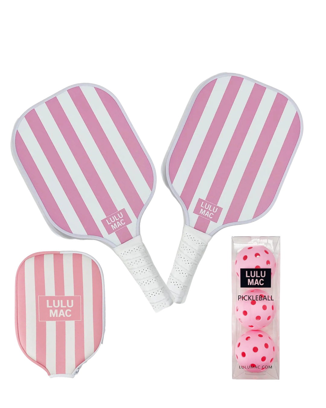 Pink Lulu Mac Pickleball Set