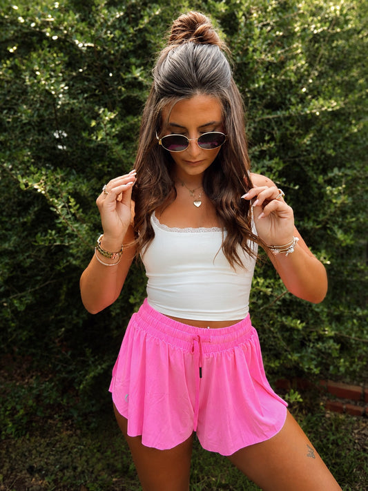 White Luxe Lace Tank