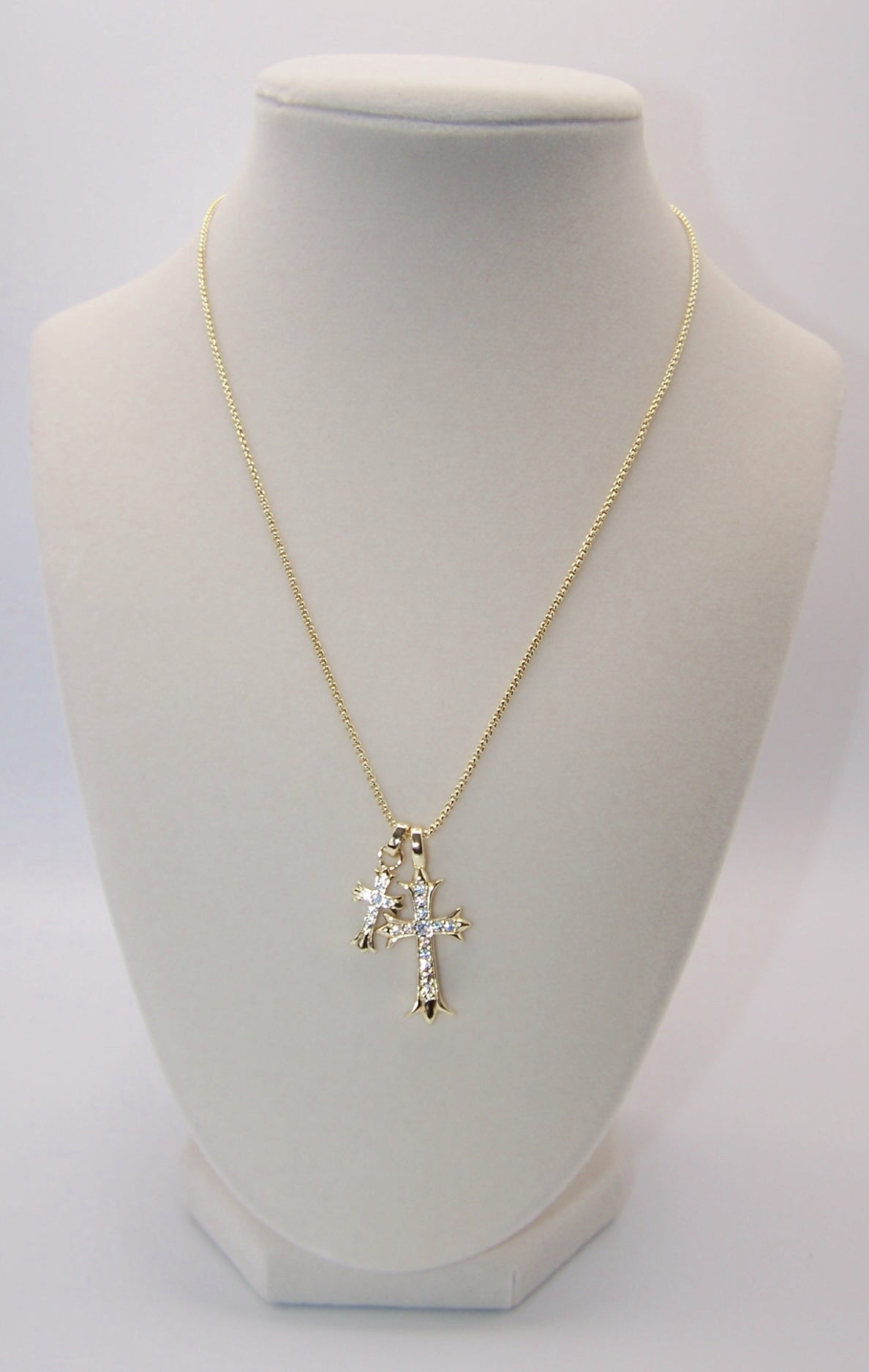 Crossed In Gold Necklace