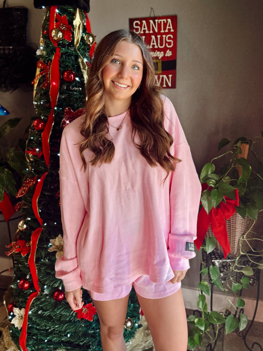 Light Pink Lulu Mac Waffle Top