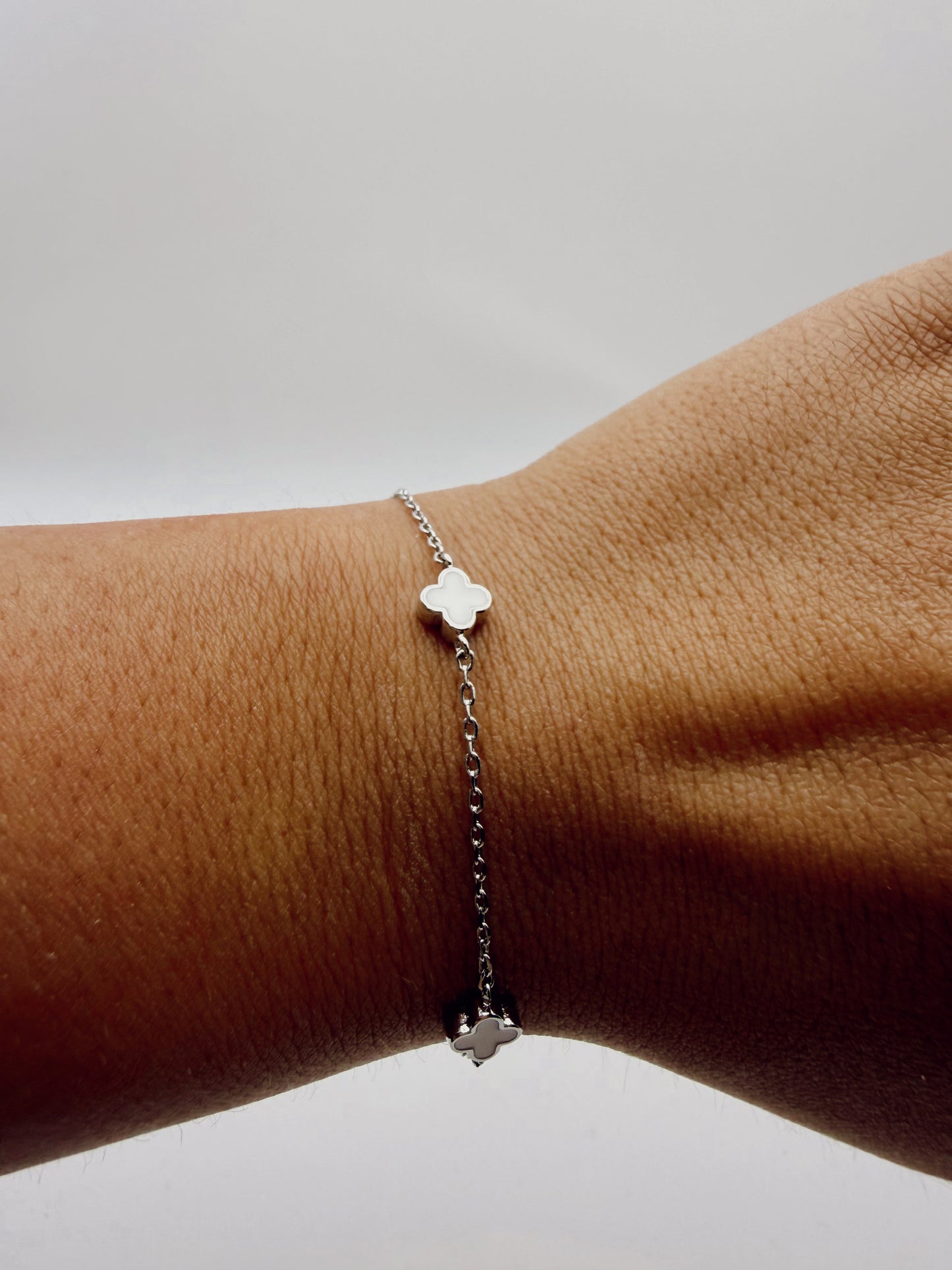 White Clover Charm Chain