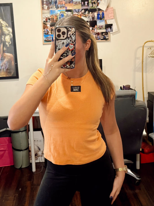 Cantaloupe Babydoll Tee