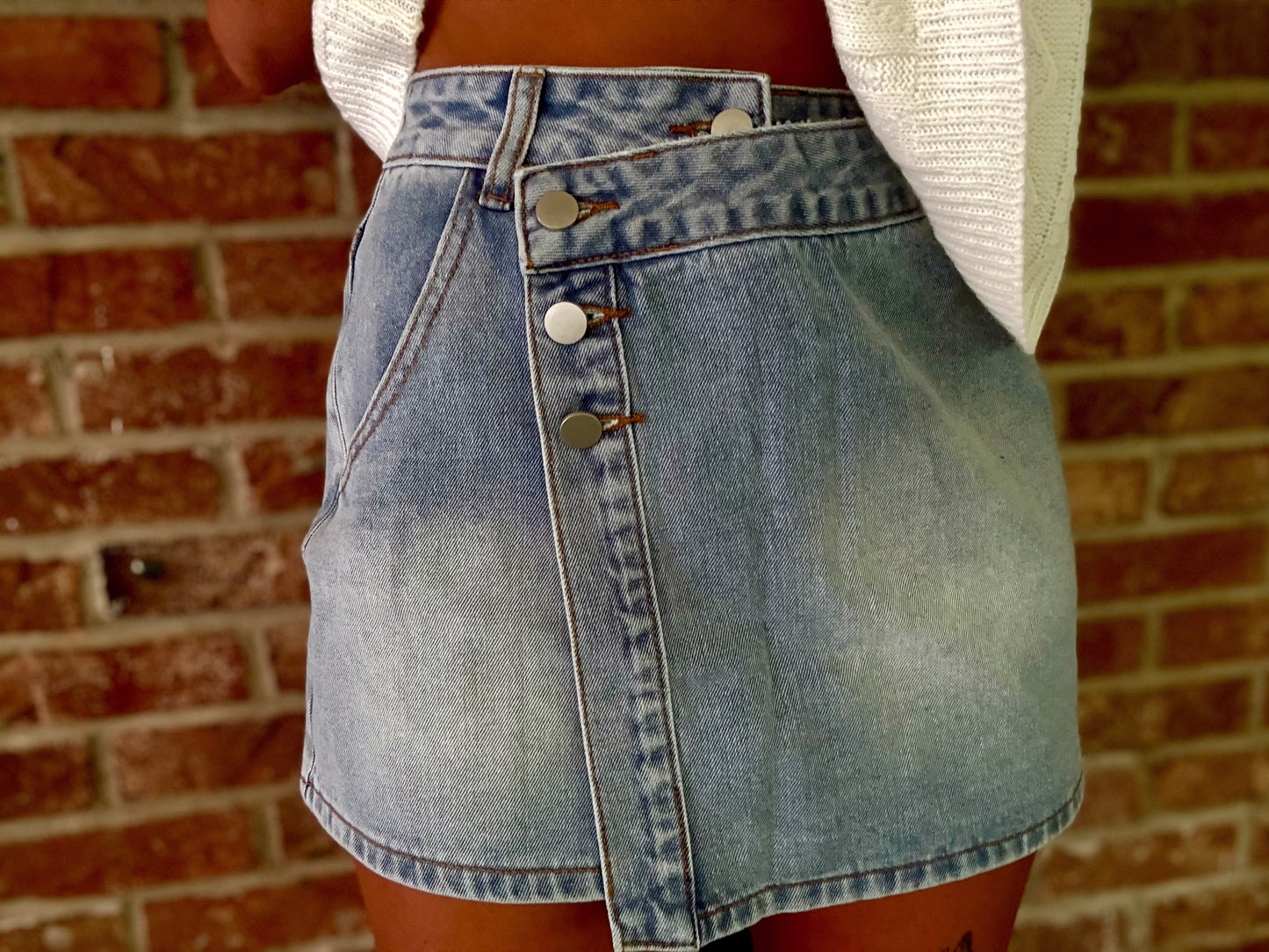 Asymmetrical Mini Skirt