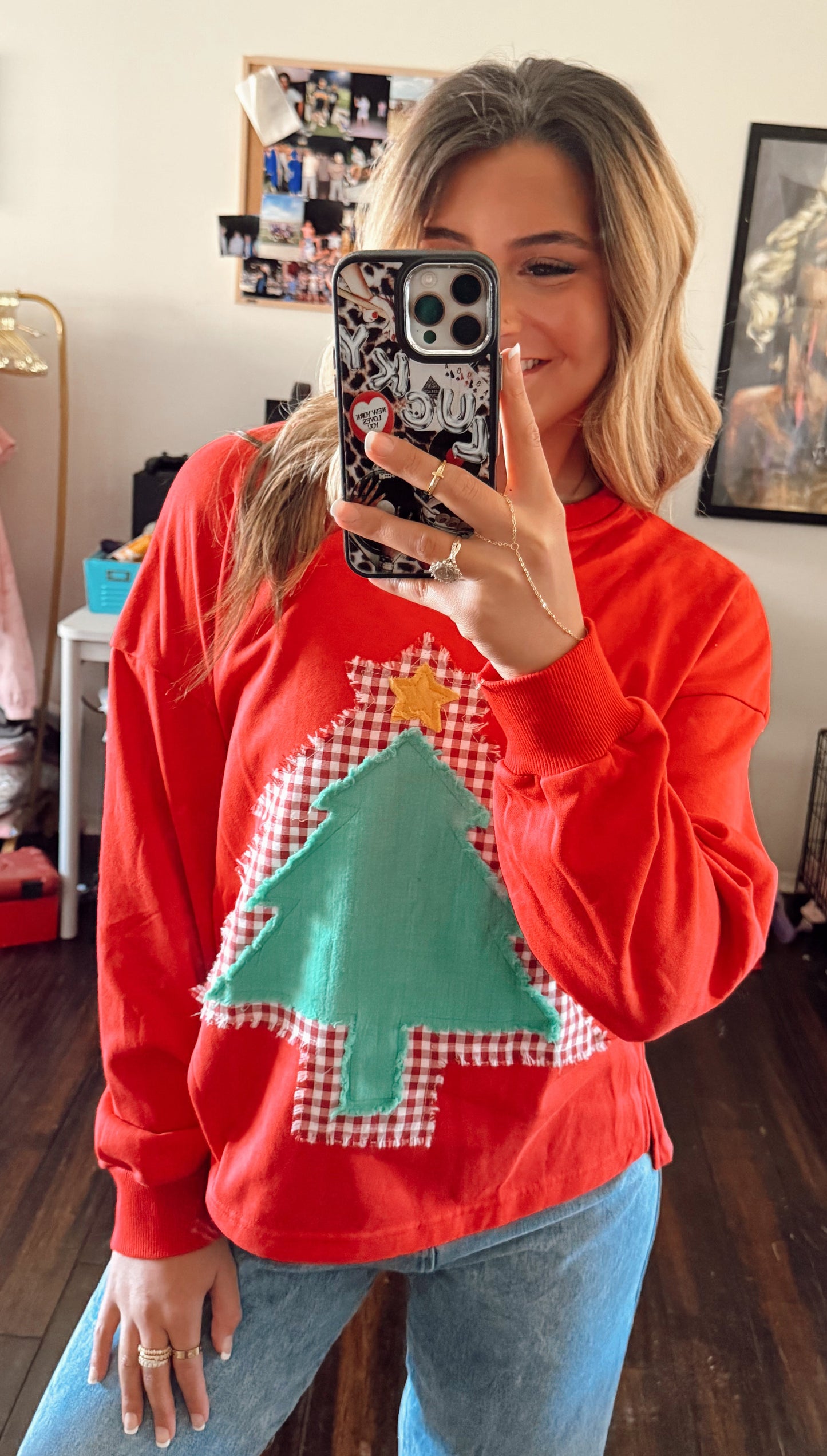 Christmas Patchwork Sweatshirt