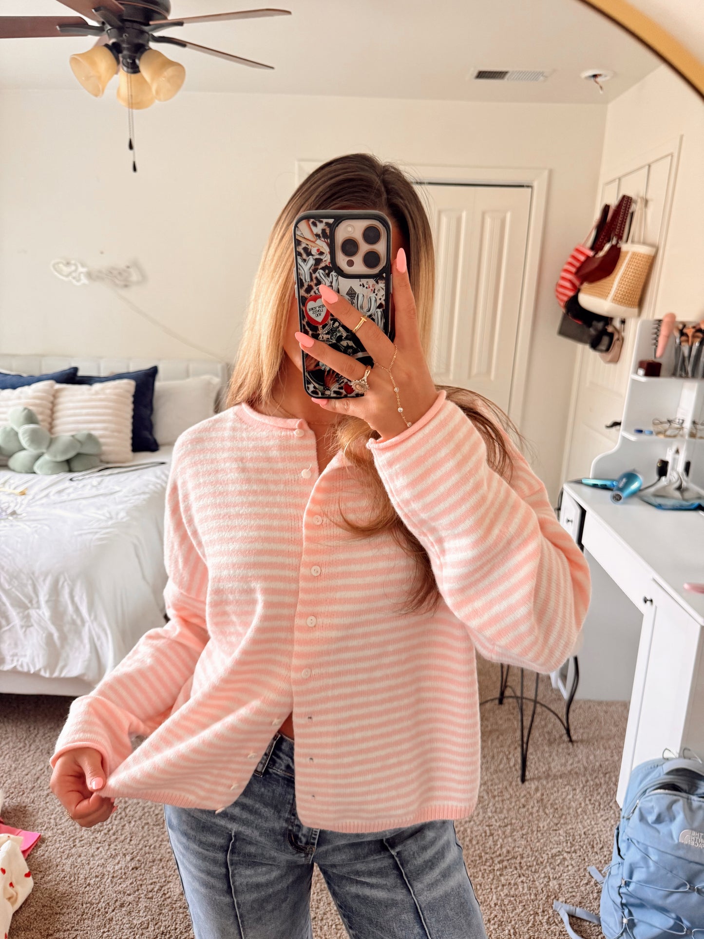 Pink Cardigan
