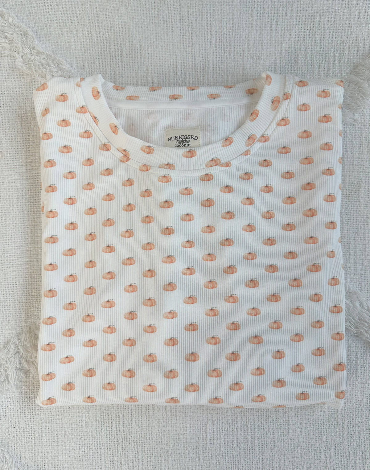 Pumpkin Fall Autumn Long Sleeve Pajama Top