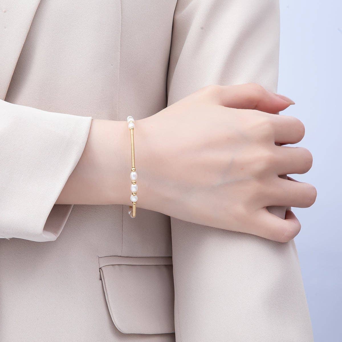 Wire Bangle Bracelet