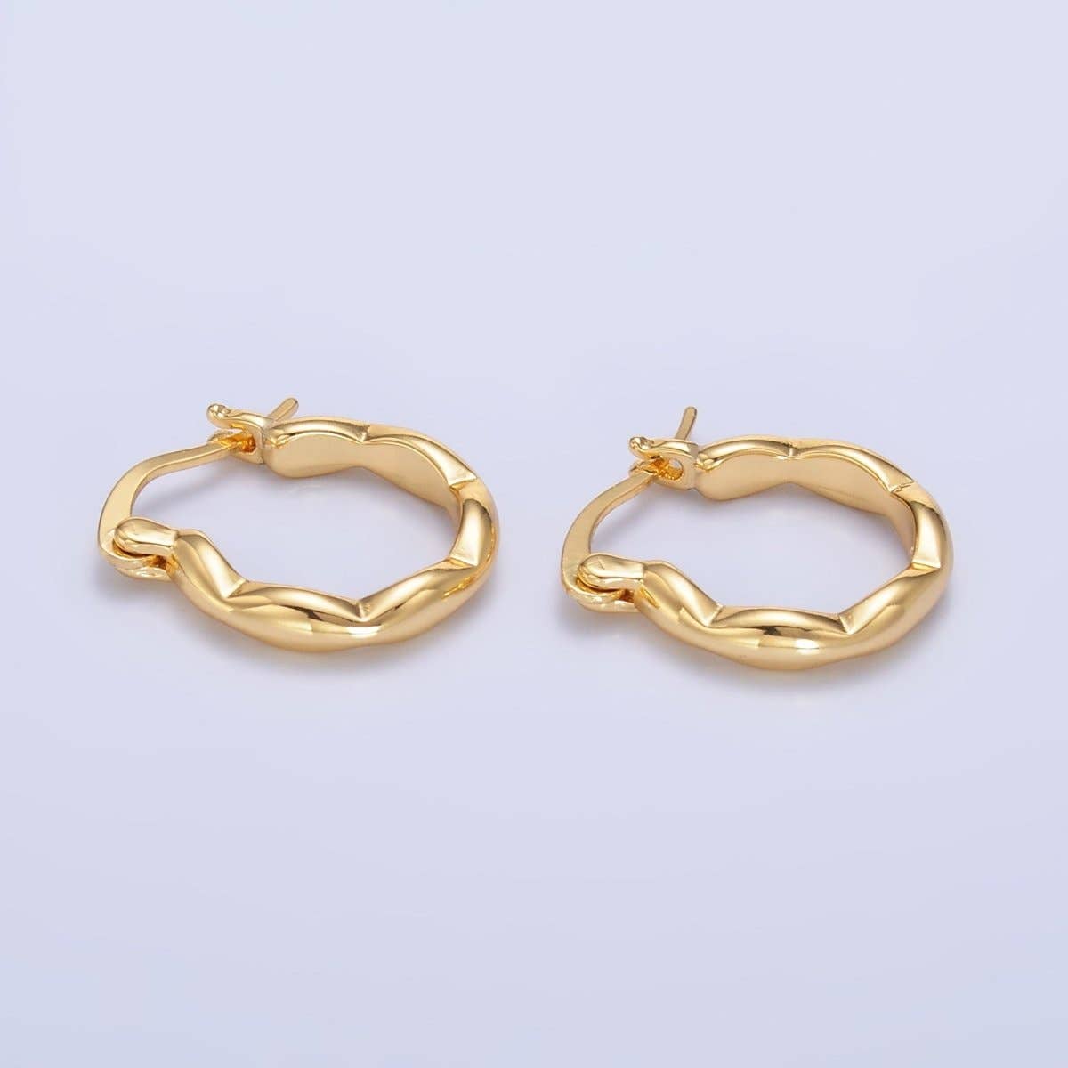 Molten Hoop Earrings