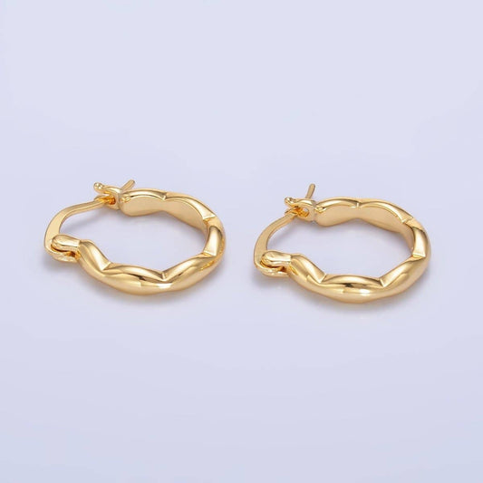 Molten Hoop Earrings
